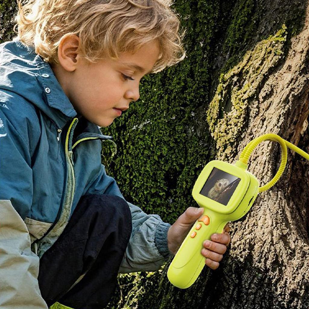 Digital Snake Scope Kids 2.4 Inch Microscope Digital Microscope Camera For Kids With Light For Christmas Birthday Girls Boys