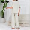GMXIA Pajamas Women's Spring and Summer Thin Short-sleeved Trousers Homewear Suit