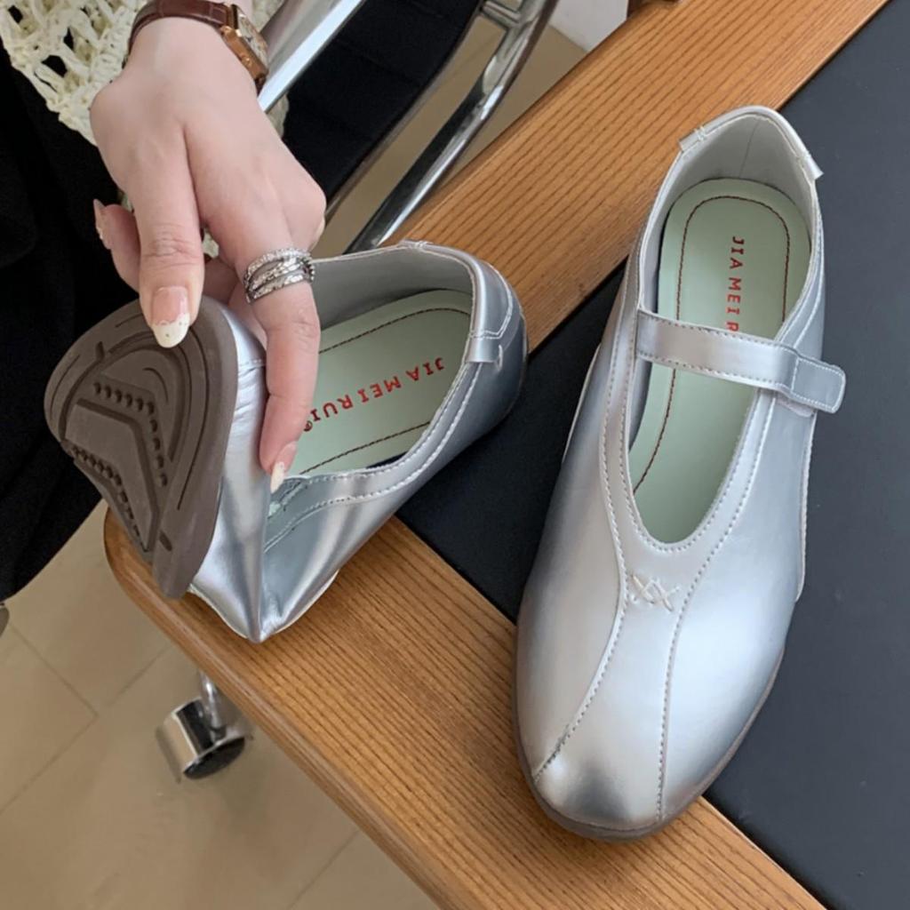 2025 Velcro Ballet Flats: Versatile One-Strap Soft Sole Casual Women's Shoes