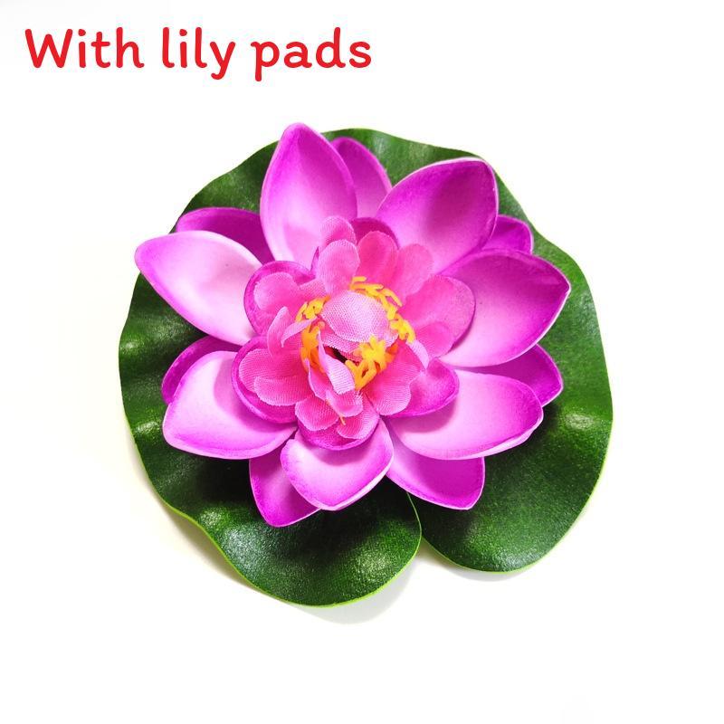Water Garden Artificial Lotus Flower With Floating Design For Home Decor And Aquariums