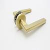 Heavy Duty Door Brushed Polish Gold Stainless Steel 304 Security Interior Passage Tubular Pull Lever Door Handle