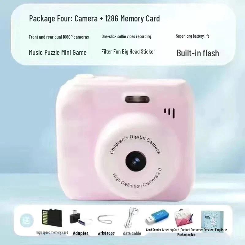 HD Dual Lens Instant Digital Camera for Students and Travelers