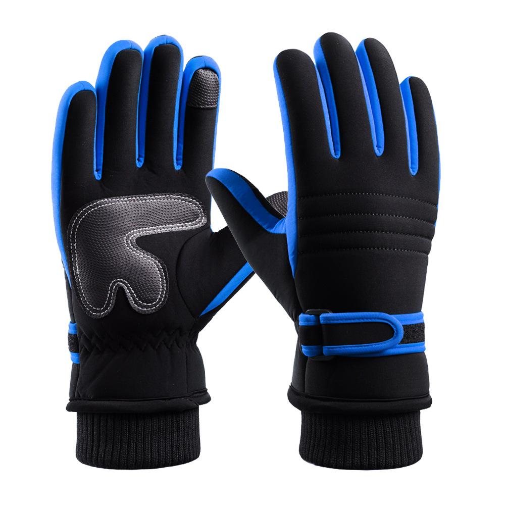 Ski Gloves for Men and Women In Winter Riding Motorcycles for Cold Protection Plus Velvet Cotton Waterproof Windproof Thickened Winter Warm Gloves