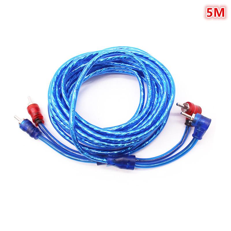 Automotive Pure Copper Audio Amplifier Cable 1/2/3/4.5/5M Car Audio System Modification Subwoofer Amplifier Wire Signal Cable