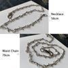 Modische Metall-Hosenkette Hip Hop Dornen Draht Lange Taillenkette Grunge Goth Punk Halskette Damen Herren Jeans Zubehör