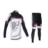 Mens Thermal Cycling Jersey Set Long Sleeve Winter Bike Riding Outfit Road Mountain Bikes