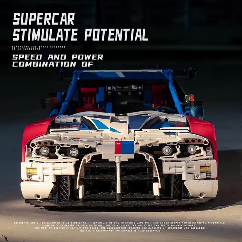 4556PCS City Technical M4 Poweful Sport Car Building Blocks  High-Tech Racing Sports Car M4 Model Toys Gift for Kids