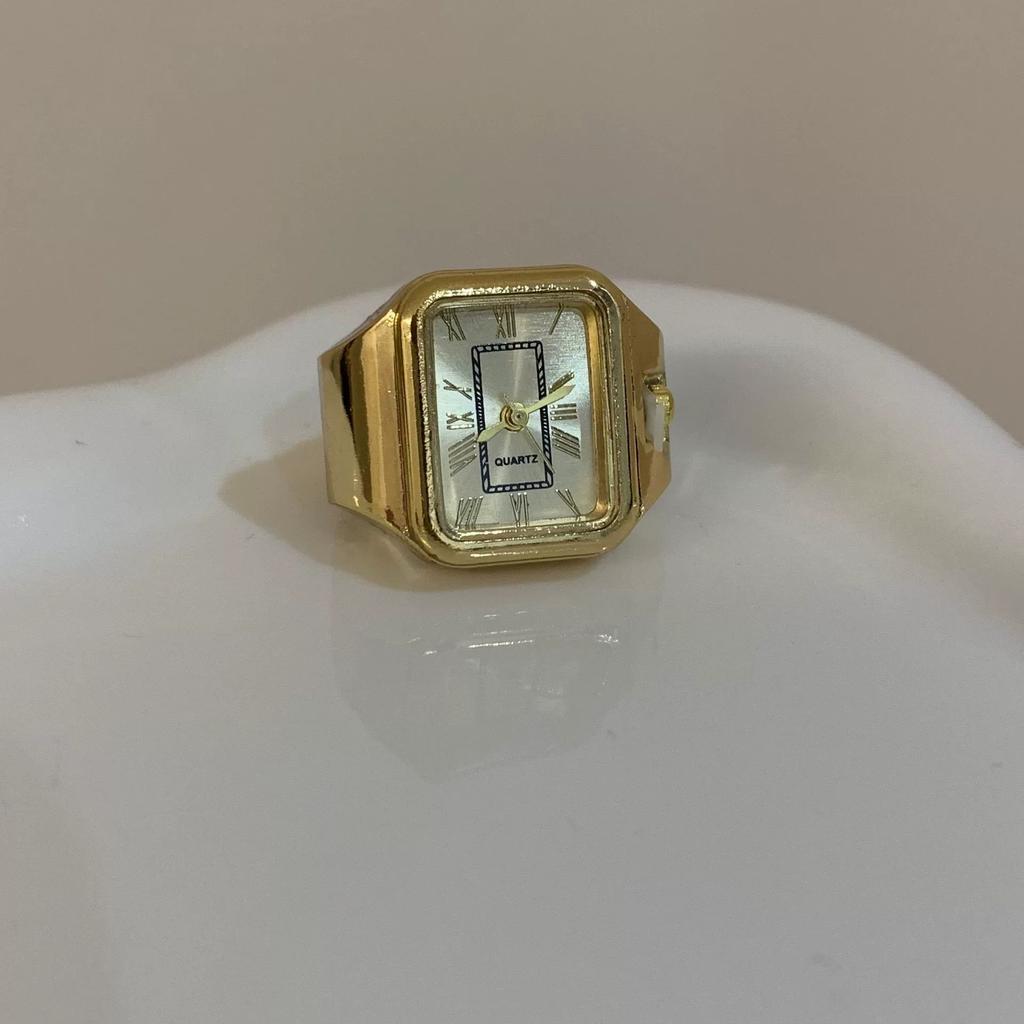 Hot Sales New Fashion Personality Rings Creative Alloy Watches Rings for Women Men Couple Rings Party Jewelry Accessories Gifts