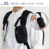 Vita Felice Business Backpack with Smartphone Pouch for Men [VITAFELICE] inb-10206z (Black)