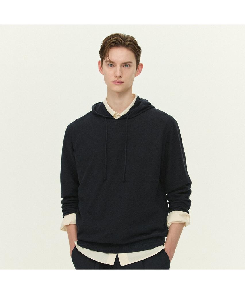 Kaembeulijimembeoseu Movere Hooded Long Sleeve Sweater - Navy Mcwas26701Nav