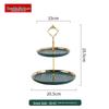 Ceramic 2-Tier Fruit and Cake Stand