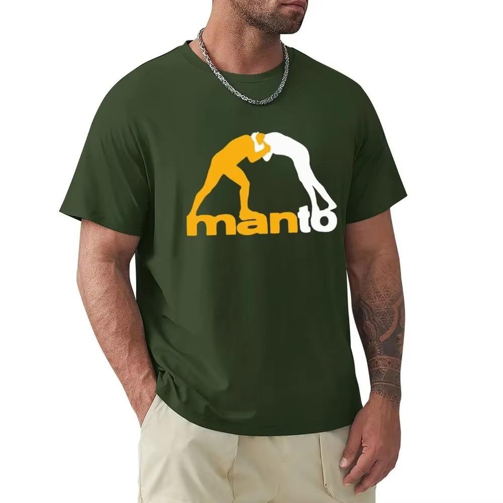 Nowy T-shirt MANTO Brazilian Jiu Jitsu Harajuku z krótkim rękawem bawełniany T-shirt z grafiką topy