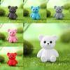 Hairline Bear Keychain Micro Landscape Cartoon Pvc Handicrafts Car Ornaments