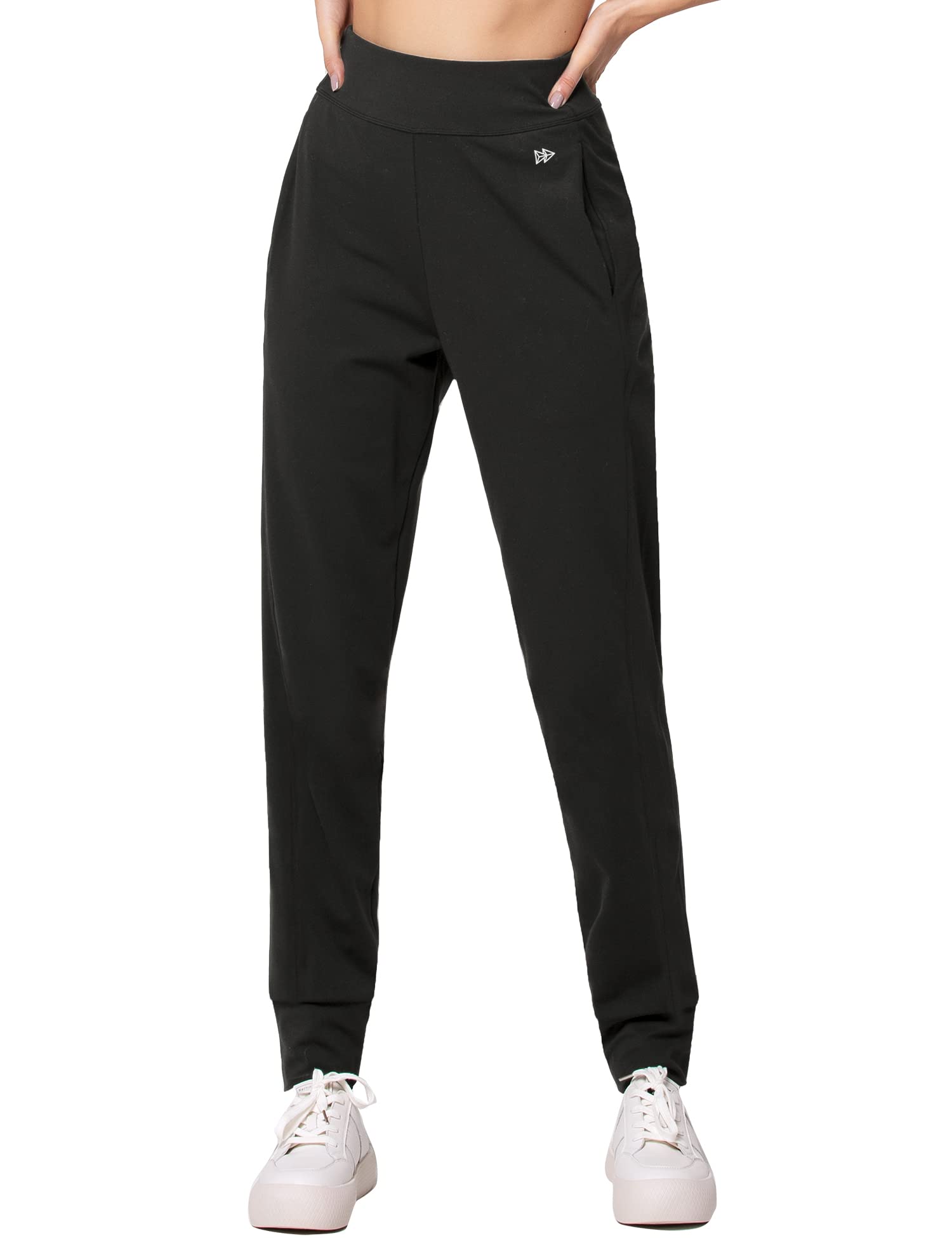 

Yvette Pocket Yoga Спортивные длинные джоггеры Размер L Женские брюки с высокой посадкой, Брюки, Черный, чёрный