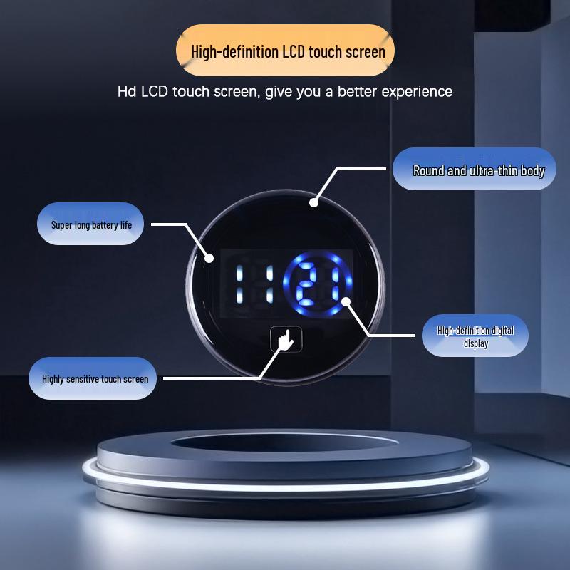 Ceas auto și ceas electronic LED rezistent la apă, sensibil la atingere, pentru vehicule electrice