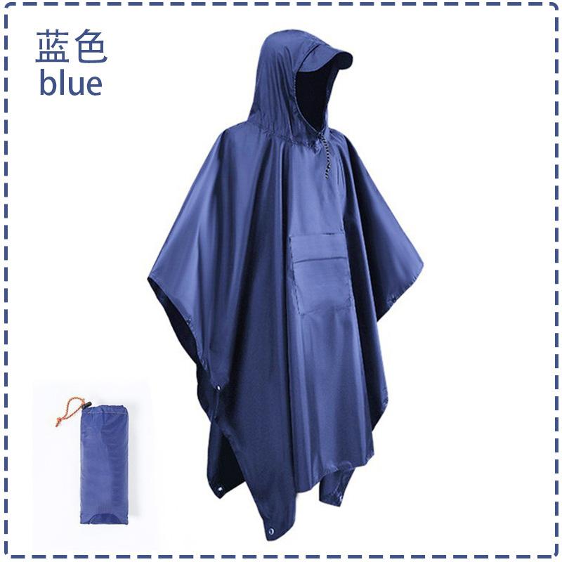Cloak Raincoat Canopy Outdoor 3-in-1 Multifunctional Poncho Mountaineering Tourism Camping Waterproof Raincoat