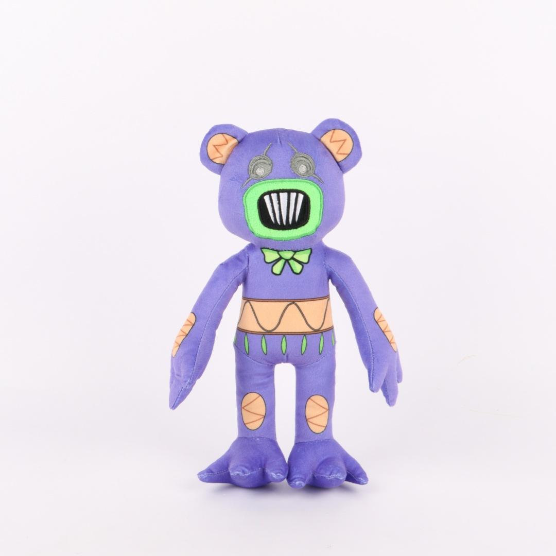 

BOKKIE Demo Plush Purple Toothed Terrifying Bear Мягкая игрушка Кукла фиолетовый