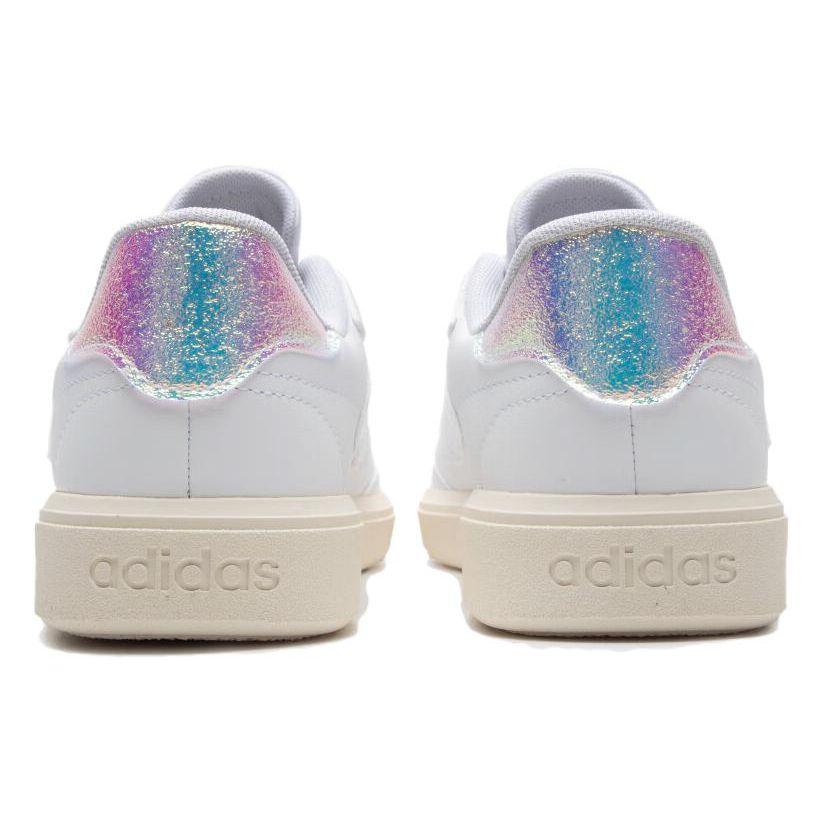 Adidas Courtblock Comfortable Leather Breathable Low-Top Running Shoes Women Sneakers White IF6464