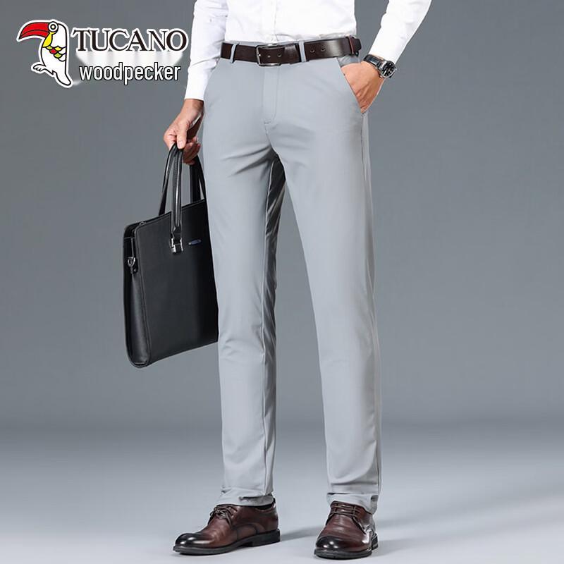

TUCANO Men s 2026 Spring Straight-Leg Business Casual Pants 29