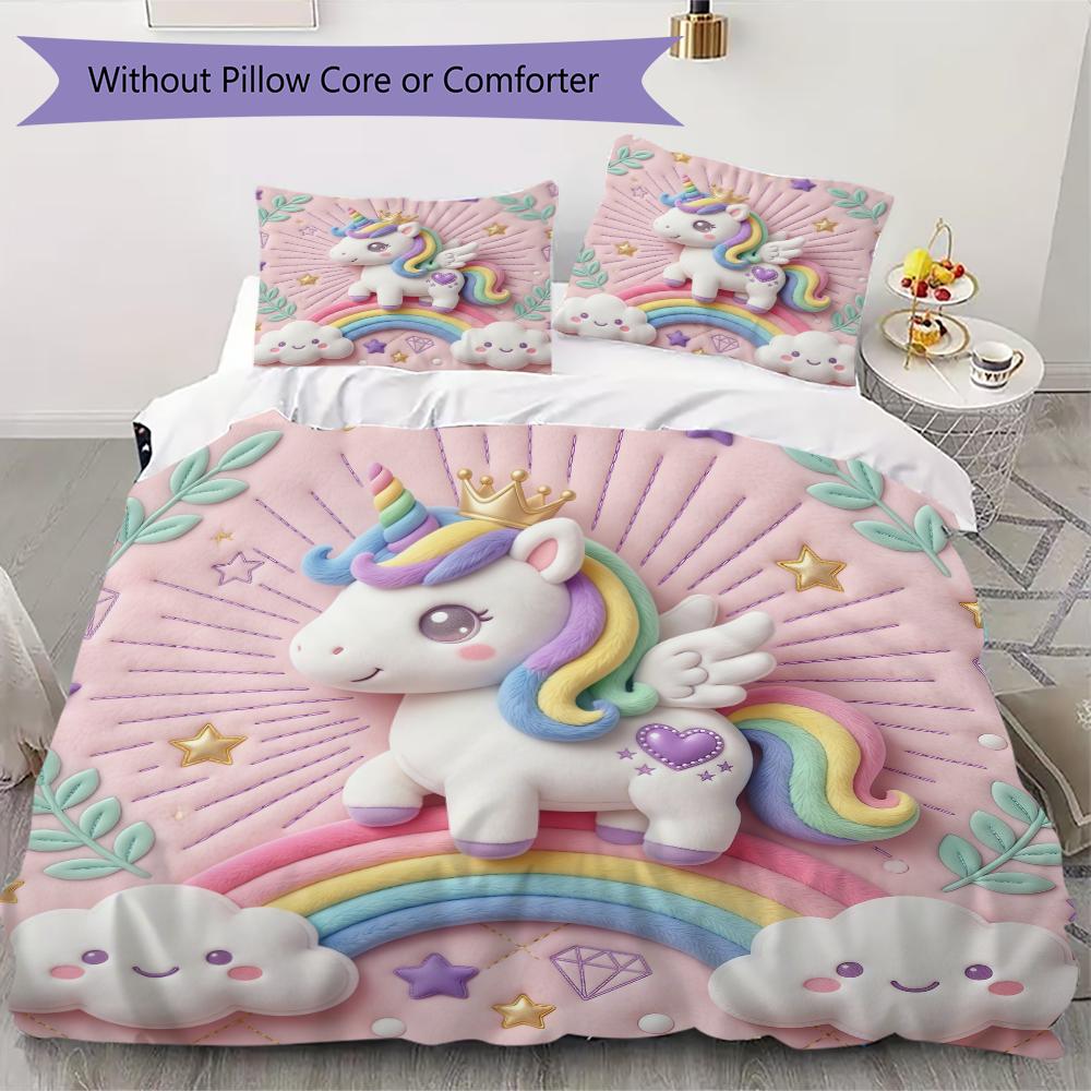 

Cute animals Pattern Bedding uilt Set uilt Cover Pillowcase Home Decoration Birthday Gift (1 * duvet cover + 25 * pillowcase without core) 135x200cm