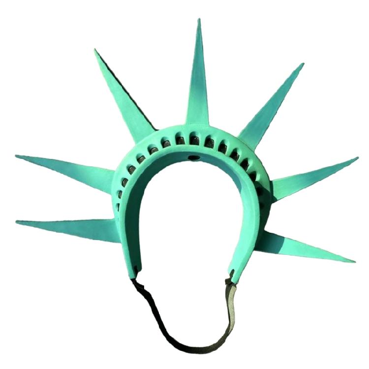 Halloween Statue of Liberty Cosplay Outfit For Women Statue of Liberty Crown Headband Statue of Liberty Torch Props
