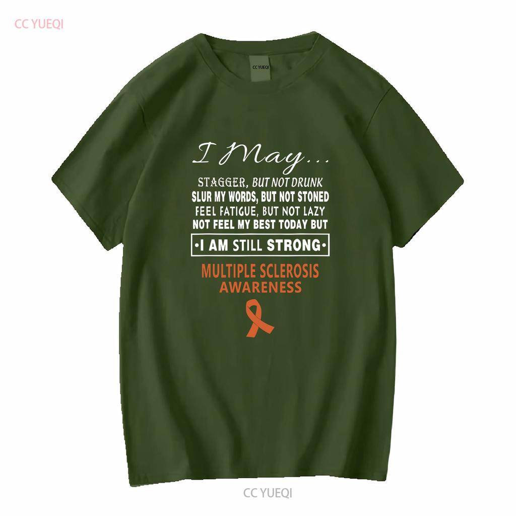 Multiple Sclerosis Awareness T Shirt vintage Washed Unisex Comfortable Versatile Stylish homme Top For Everyday Wear Casual