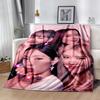 Girl Group Poses Blanket Soft Warm Cozy Suitable for Picnics Couch Office Chair Four Seasons Universal Digital Print