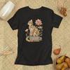 Katze und Buch T-Shirt Blumen Geometrisch Bücherliebhaber Liebhaber Blume Bücher Literarisch