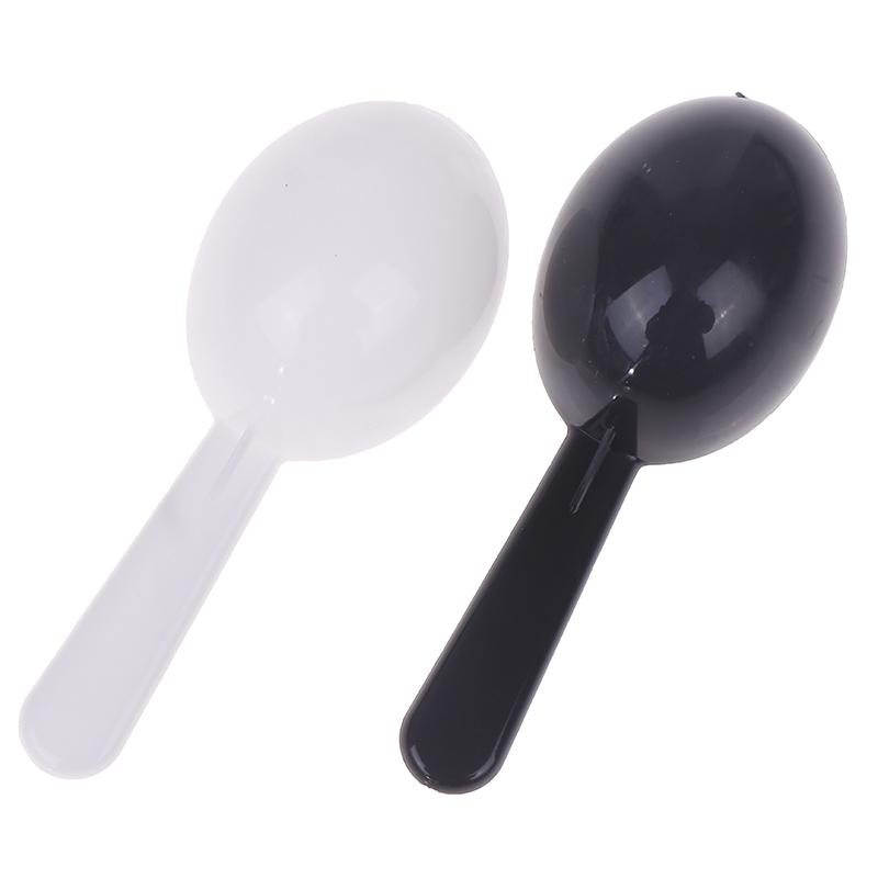 10Pcs Black White Measuring Teaspoon Scoop Plastic 7G 15Ml Measuring Spoons Milk Powder Spoon Coffee Beans Container Scoops