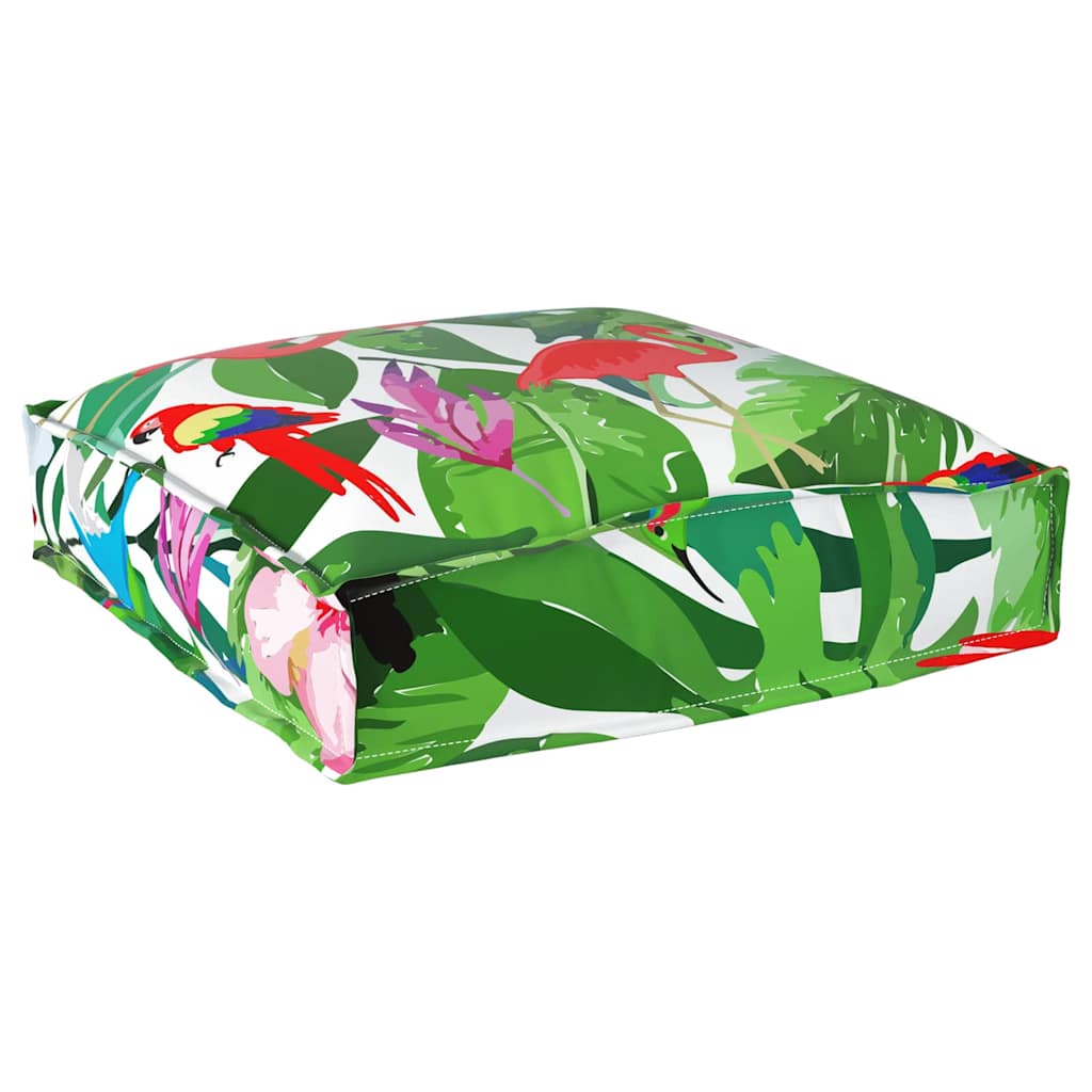 Floral Cushions 6 pcs Multicolour 40 x 40 x 8 cm Oxford Fabric
