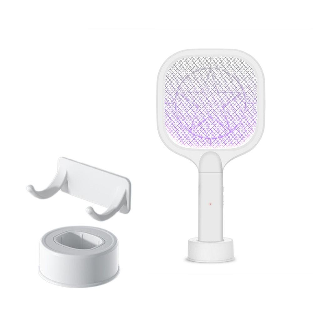 

USB Rechargeable Electric Bug Zapper LED Insect Racket Mini Fly Swatter Trap Campping