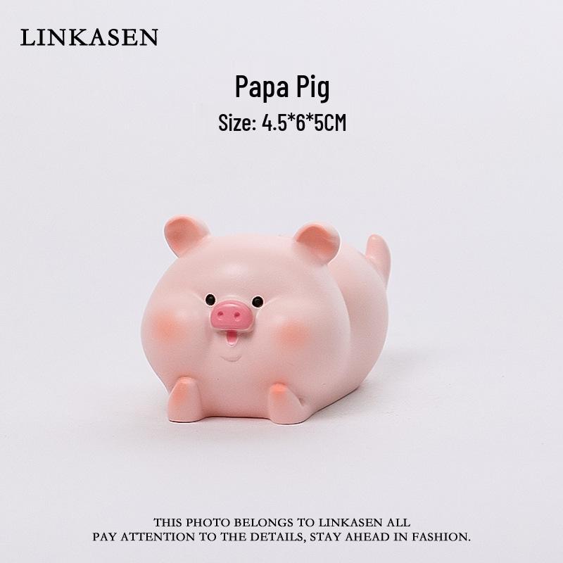 

Очаровательная фигурка свиньи для стола - Мультяшный офисный аксессуар и украшение для автомобиля