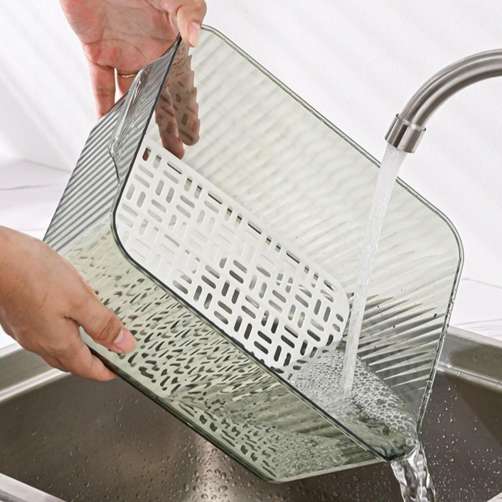 Lebensmittelechter Kühlschrank-Aufbewahrungsbehälter Stapelbar Transparent Kühlschrank Eierhalter mit Deckel Timing Frisch Küchen-Organizer