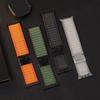 Watch Band For Apple Watch Series 11 10 42mm / 9 8 7 41mm / SE3 SE2 SE 6 5 4 40mm / 3 2 1 38mm Parachute Buckle Wide Ripple Pattern Nylon Wrist Strap