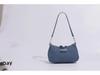 Star Denim Crescent Canvas Handbag - Trendy Niche Design with Chain Strap