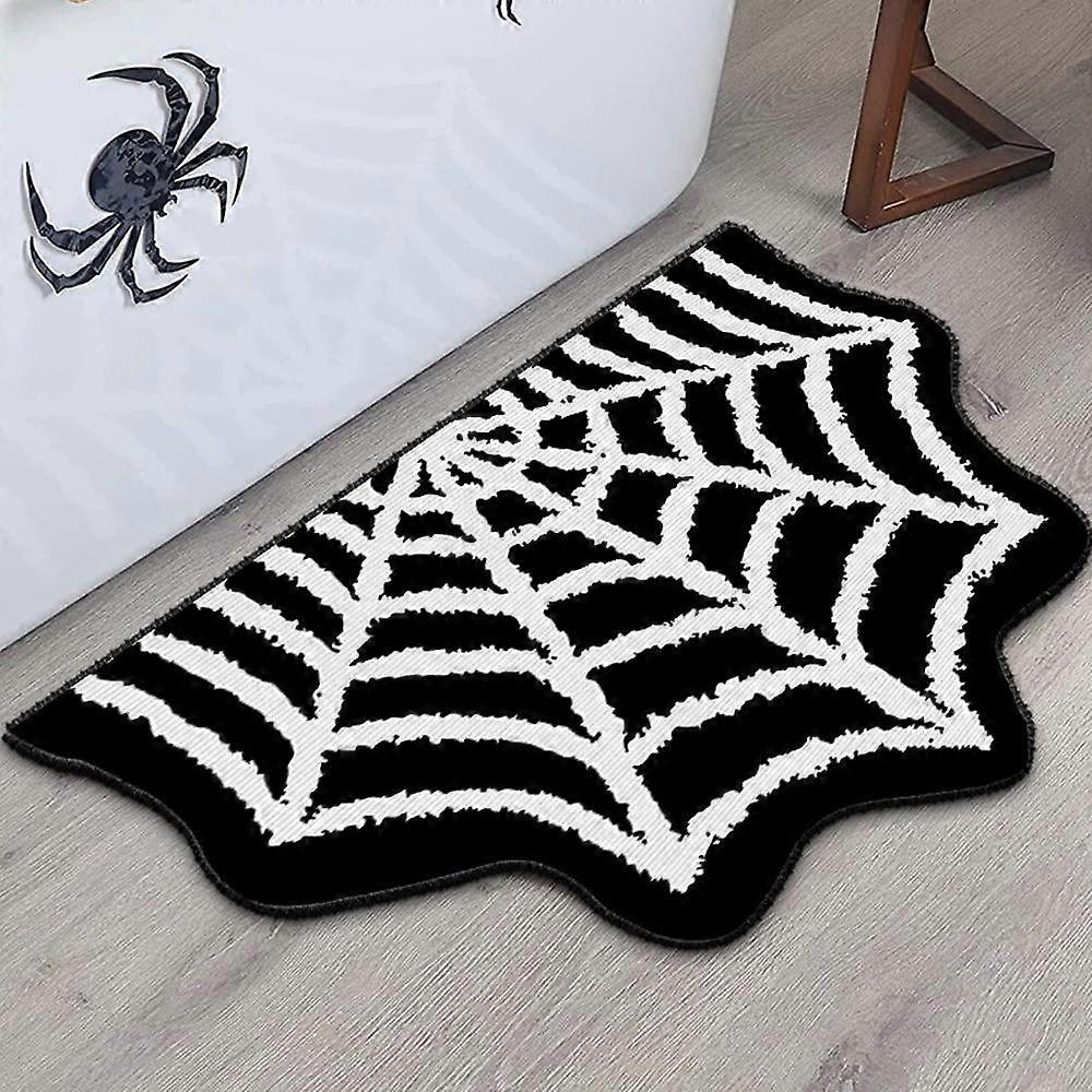 Festival Spider Web Doormat, Non-Slip Bathroom Rug With Fast-Dry Design