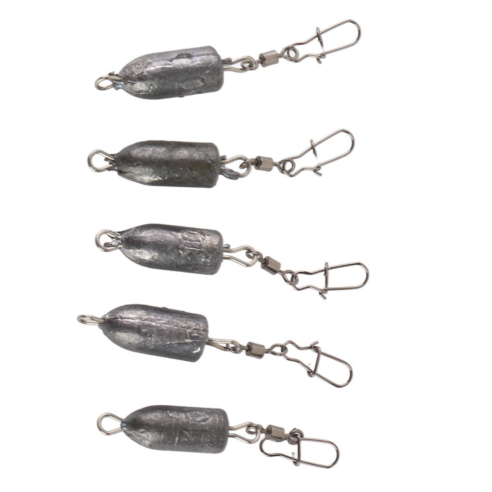 5pcs/bag Fishing Sinkers Weight Fishing Accessories Tackle (6g)