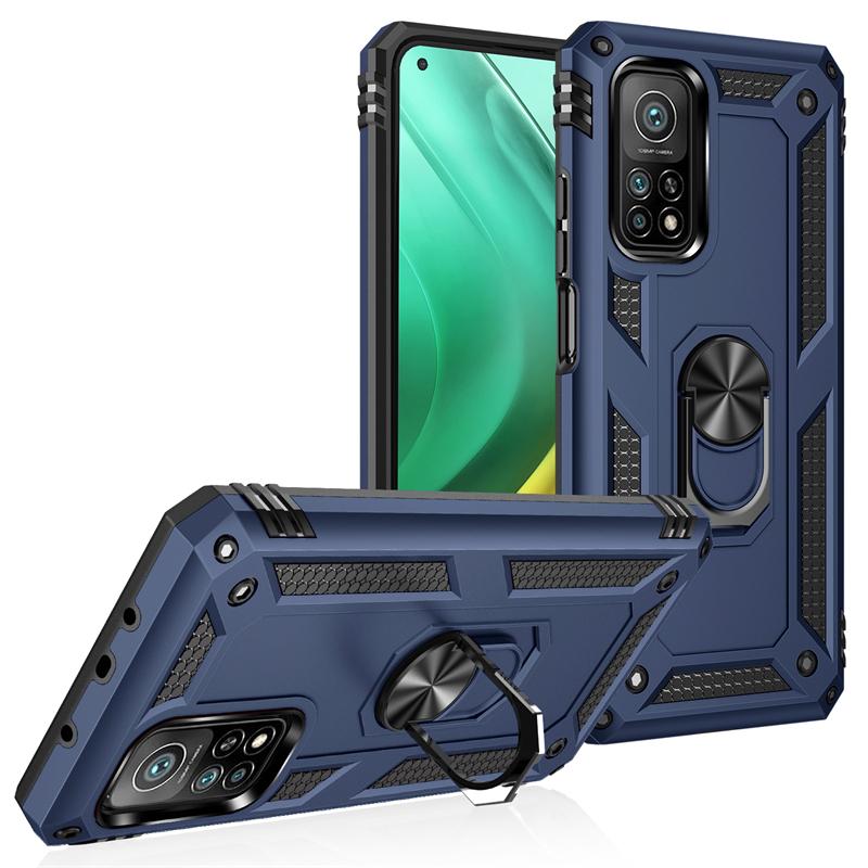 For Xiaomi Mi 10T 10 T Pro 5G Case Magnetic Metal Ring Holder Phone Case for Mi 10T Pro Mi10T Pro Mi 10T Lite Armor Back Cover