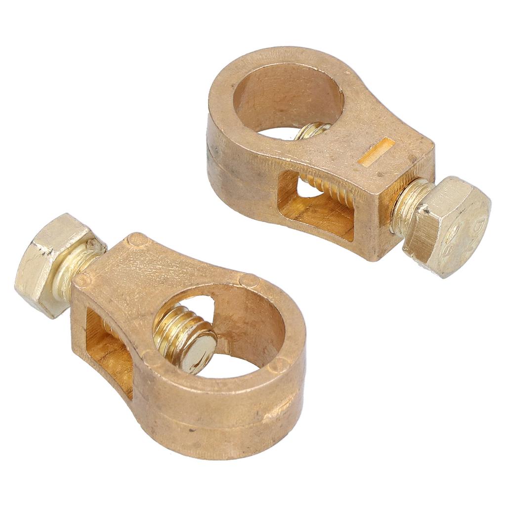 Pure Copper Battery Terminal Positive Negative Wire Connector Clamp Good Conductivity Universal