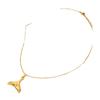 Trendy European-American Geometric Starfish Seashell Stainless Steel Necklace Pendant Jewelry