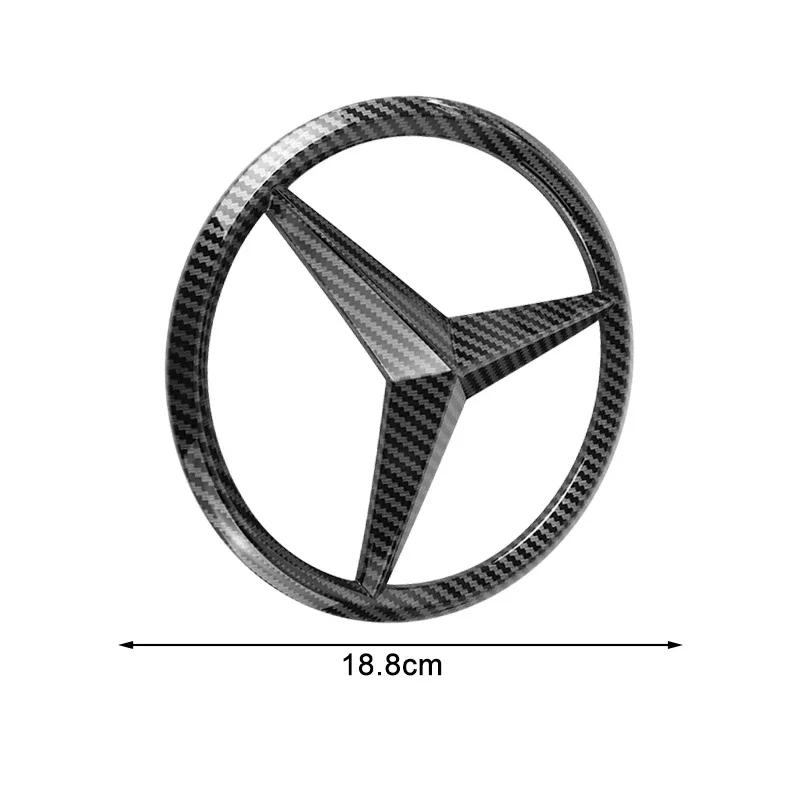 

Car Sticker 1pcs 188mm 210mm ABS Car Front Grille Badge Decal Cover Emblem For Mercedes Benz A/B/C/E Class CLK CLS GLS GLC GLA C