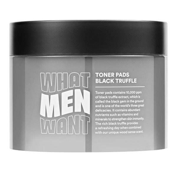 

Whatman Want Black Truffle Toner Pad for Men 150мл, 1 штука, лучшая мужская косметика Кореи