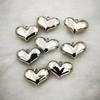 10/20xElegant Heart Pendant for Choker Necklace Making Earring Bead for DIY Necklace Jewelry Making Pendant with Hole
