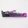 ZCJSZP Adjustable CNC Metal Motorcycle Foot Bracket Bicycle Side Bracket (Purple)