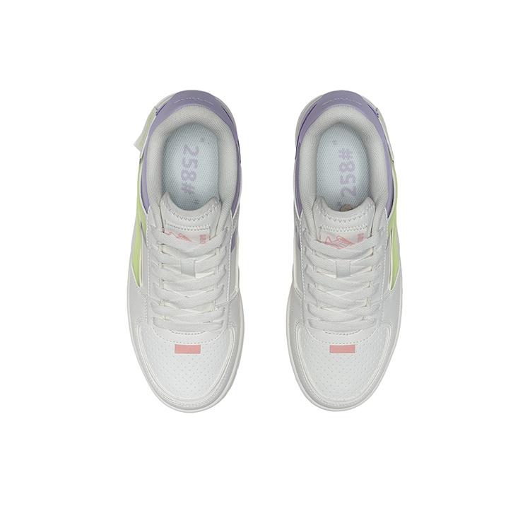 Li-Ning Breathable Non-Slip Lightweight Low-Top Skate Shoes Women Sneakers Moonlight-Purple AGCQ378-4
