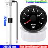 100-550mm Fuel Float Level Sensor 240-33 Ohm Fuel Level Gauge with 7 Color LED Oil Tank Meter Indicator Marine Car Boat 12V24V