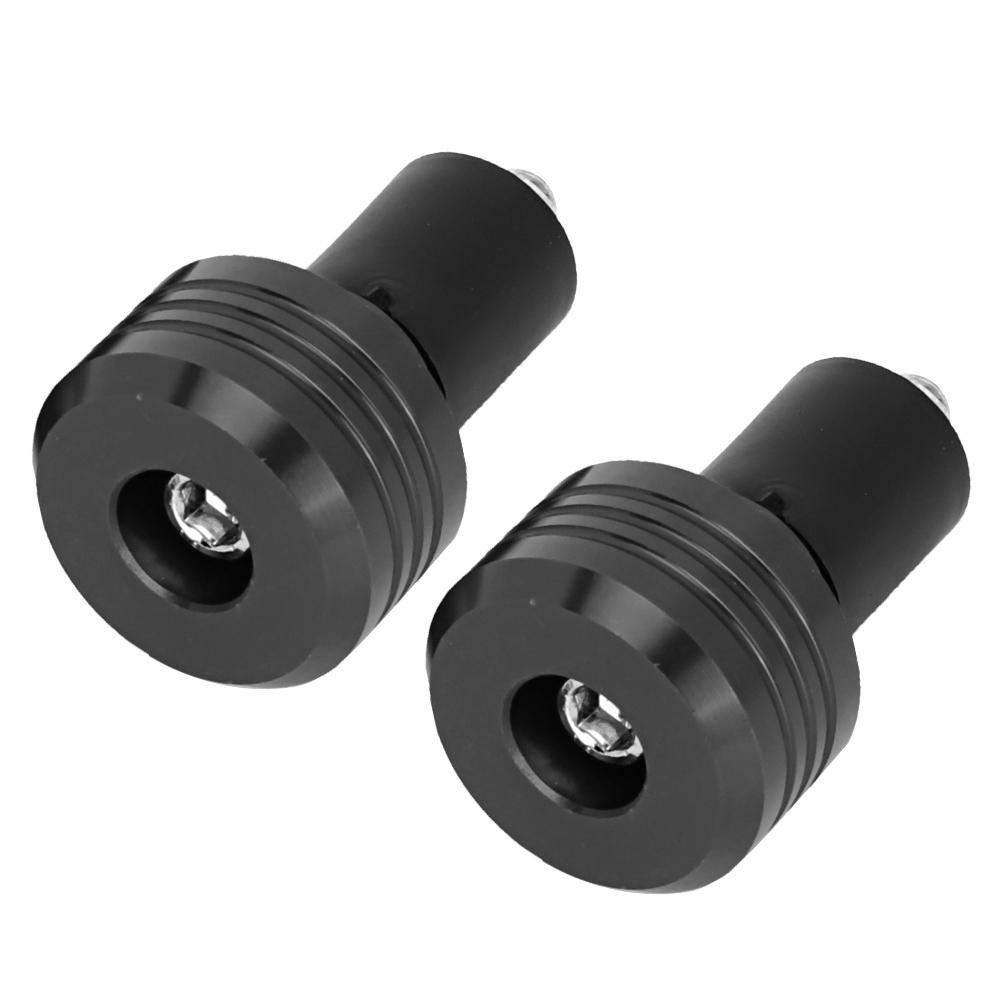 

Motorcycle Handlebar Grip End Aluminum Plugs Moto Slider Accessories(Black) чорний