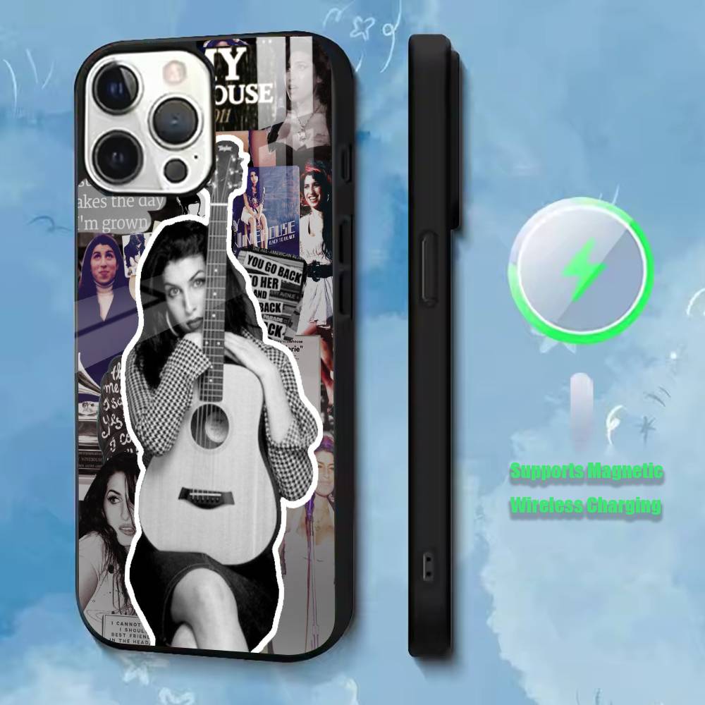 Singer Rehab Amy Winehouse Phone Case For iPhone17,16,15,14,13,12,11 Plus,Pro Allows magnetic wireless charging iPhone11PRO