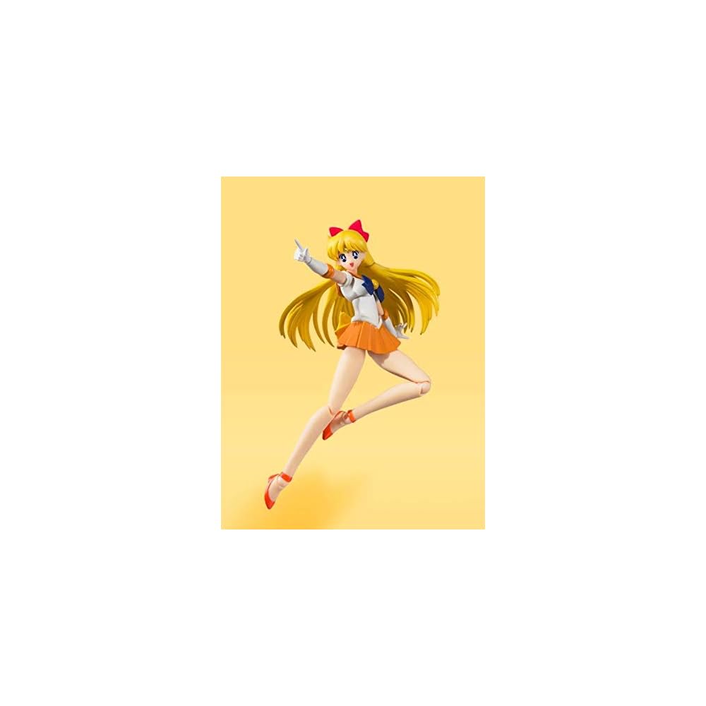 TAMASHII NATIONS S.H. Figuarts Sailor Moon Sailor Venus Animation Color Edition 140mm Painted Action Figure