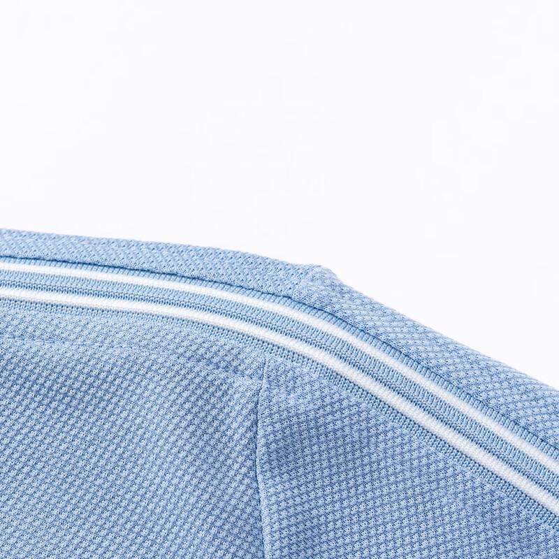 JOW Men's Cotton Linen Blend Zipper Polo T-shirt